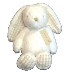First Impressions - Baby's Plush Bunny Toy Angel - White